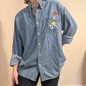 Planet Mars M&M Jean Button Down